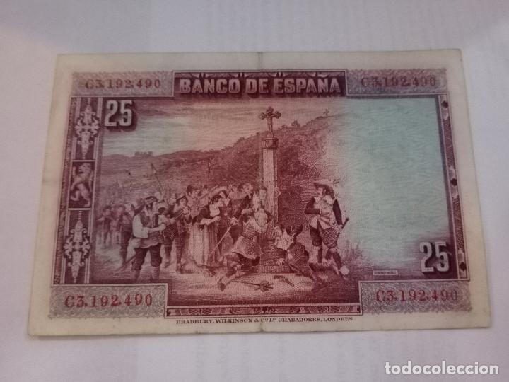 Billetes espa&ntilde;oles: billete de 25 pesetas - Foto 2