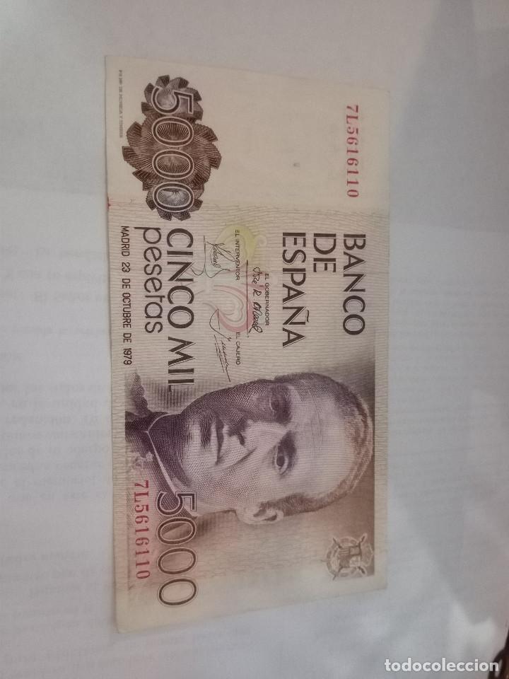 Billetes espa&ntilde;oles: billete de 5000 pesetas - Foto 1