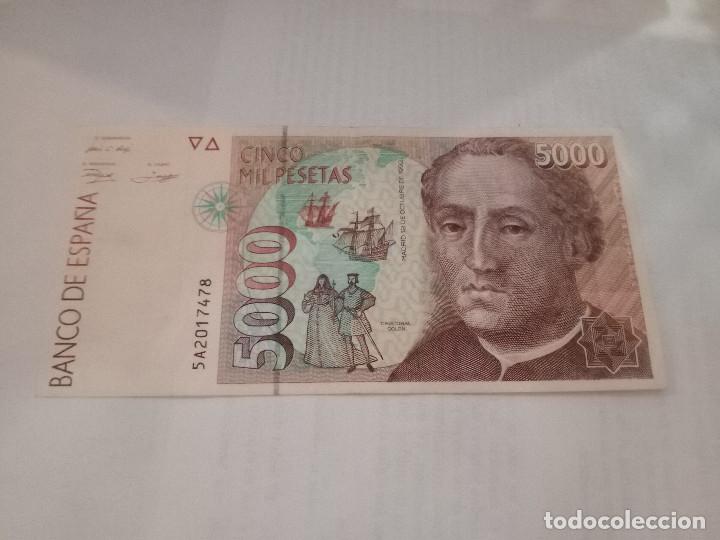 Billetes espa&ntilde;oles: billete de 5000 pesetas - Foto 1