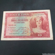 Billetes españoles: ESPAÑA 10 PESETAS, 1935. Lote 358038190