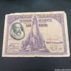 Billetes españoles: ESPAÑA 100 PESETAS, 1928 SIN SERIE. Lote 358039565