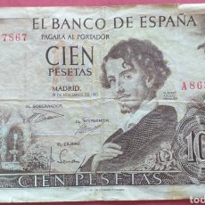 Banconote spagnole: ESPAÑA BILLETE 100 PESETAS 1965. Lote 360236250