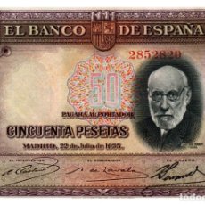 Billetes españoles: BILLETE DE ESPAÑA DE 50 PESETAS DE 1935 CIRCULADO. Lote 361451260