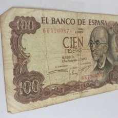 Billetes españoles: BILLETE DE CIEN PESETAS 1970. Lote 364619441
