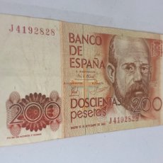 Billetes españoles: BILLETE DE 200 PESETAS 1980. Lote 364639306
