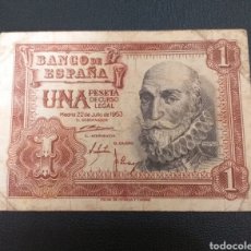 Billetes españoles: ESPAÑA 1 PESETA 1953. Lote 364725391