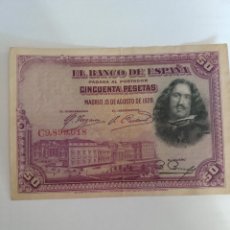 Billetes españoles: BILLETE ESPAÑA 50 PESETAS 1928 MBC. Lote 365263841