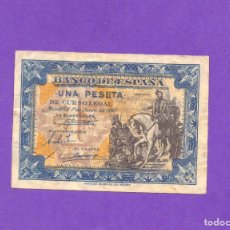 Billetes españoles: UNA PESETA DE 1940 SERIE-A EBC. Lote 365823926