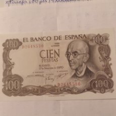 Billetes españoles: BILLETE ESPAÑA 100 PESETAS 1970 S/C. Lote 365897191