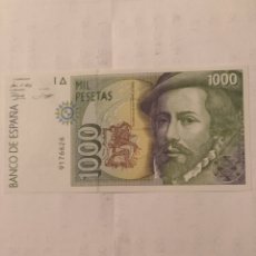 Billetes españoles: BILLETE ESPAÑA 1000 PESETAS 1992 SIN SERIE PLANCHA. Lote 365900776