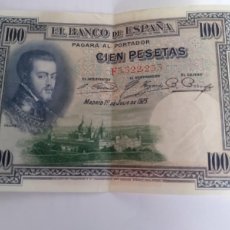 Billetes españoles: BILLETES- BILLETE DE 100 PTAS DE 1925- CAP I CUA.. Lote 366147996