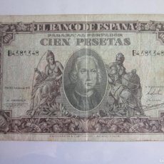 Billetes españoles: CIEN PESETAS DE 1940