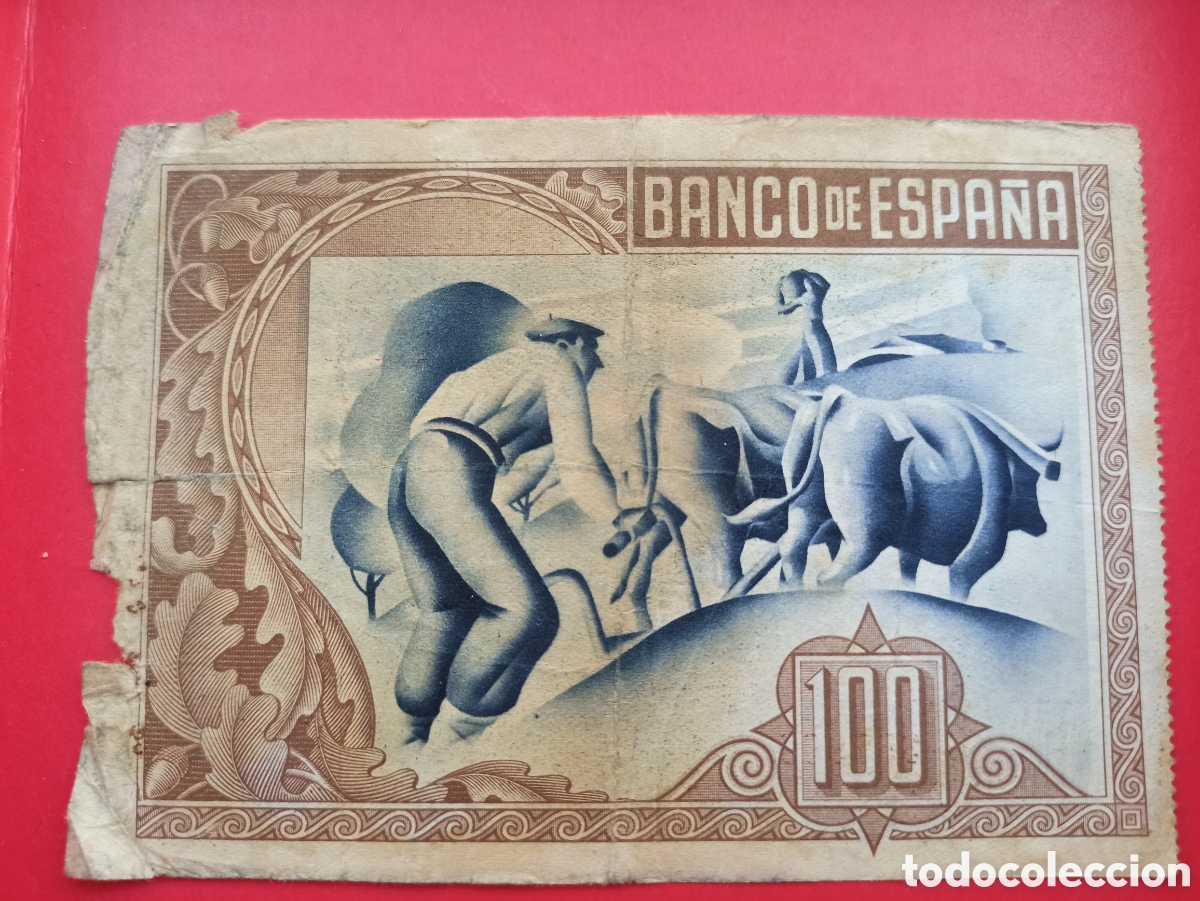 Billetes espa&ntilde;oles: 100 pesetas 1937 Bilbao - Foto 2