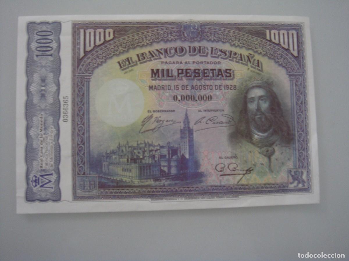 Billetes espa&ntilde;oles: FASCIMIL BILLETES ESPA&Ntilde;OLES - Foto 1