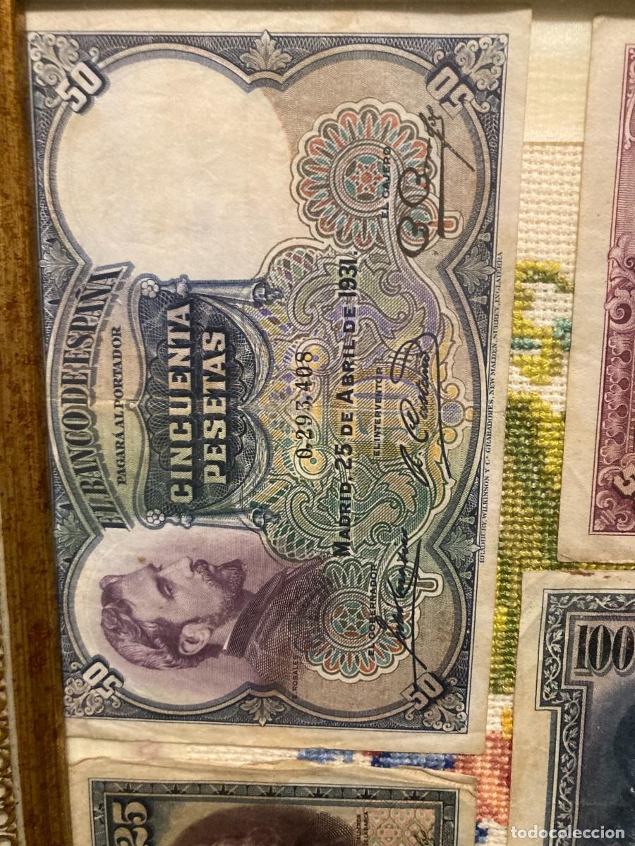 Billetes espa&ntilde;oles: Billetes espa&ntilde;oles enmarcados - Foto 7