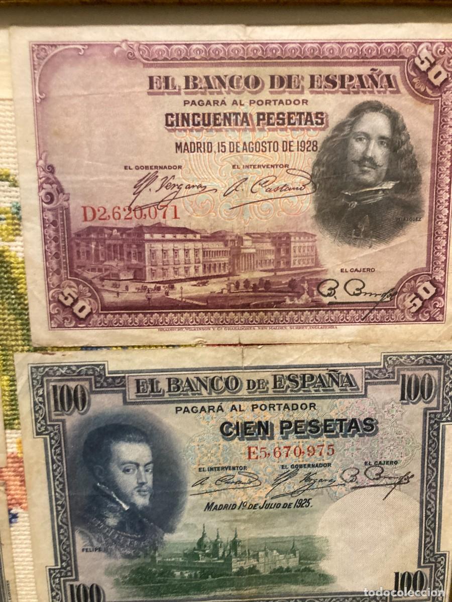 Billetes espa&ntilde;oles: Billetes espa&ntilde;oles enmarcados - Foto 8