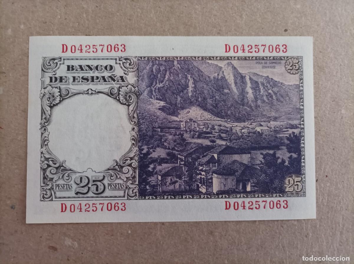 Billetes espa&ntilde;oles: 25 pesetas 1946, sin circular/plancha - Foto 2