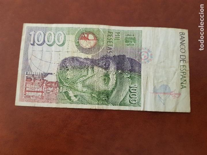 Billetes espa&ntilde;oles: ESPA&Ntilde;A 1000 PESETAS ORIGINAL - Foto 2