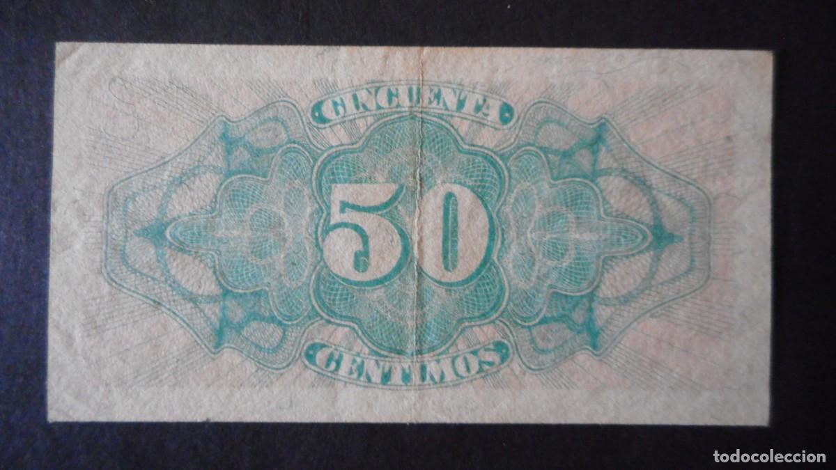 Billetes espa&ntilde;oles: 50 C&Eacute;NTIMOS. EMISI&Oacute;N 1937 / EBC - Foto 2