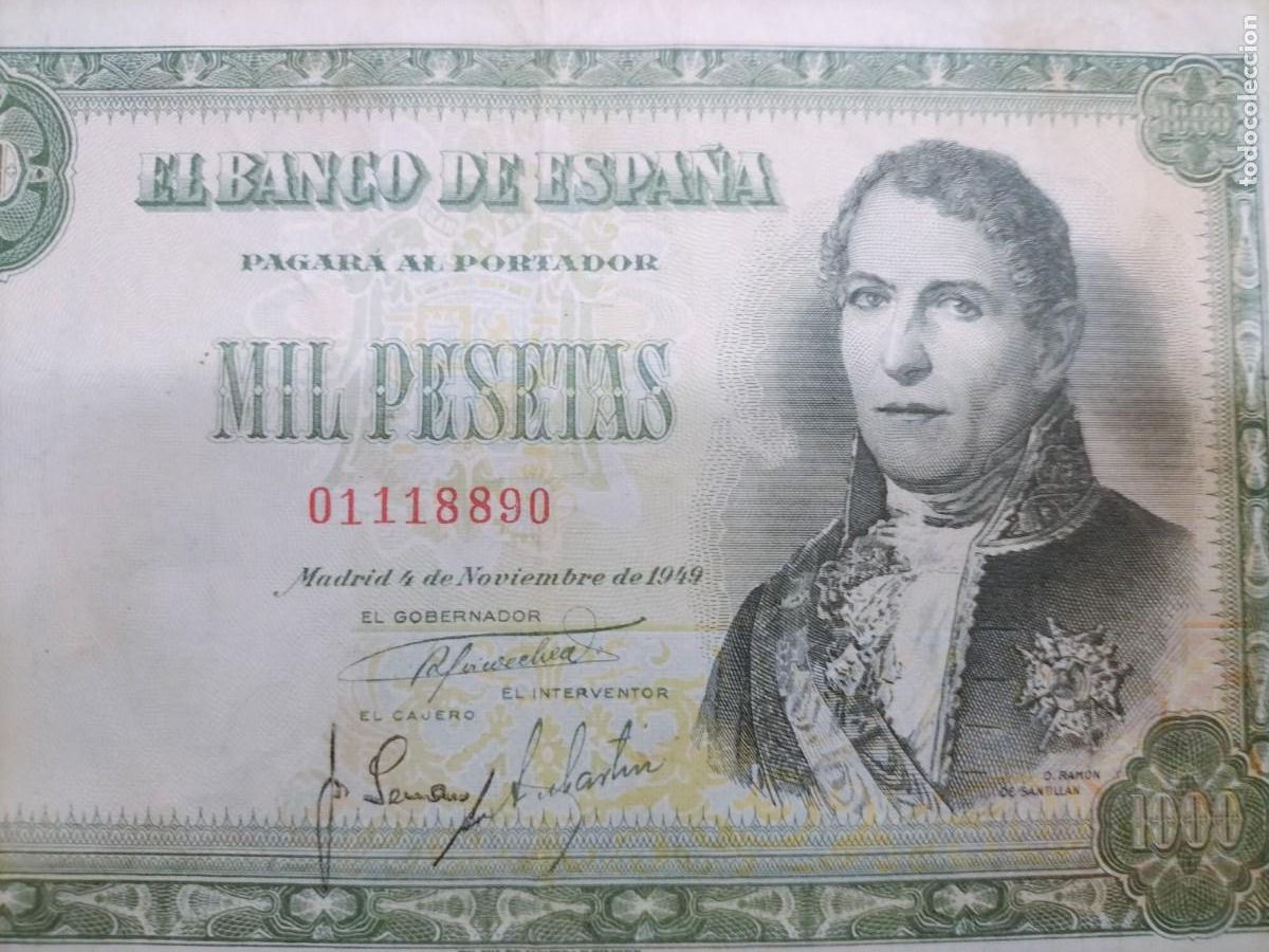 Billetes espa&ntilde;oles: Billete de 1000 pesetas - Foto 2