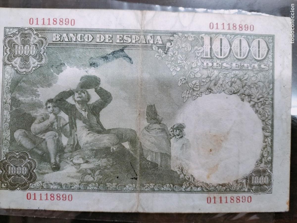 Billetes espa&ntilde;oles: Billete de 1000 pesetas - Foto 3
