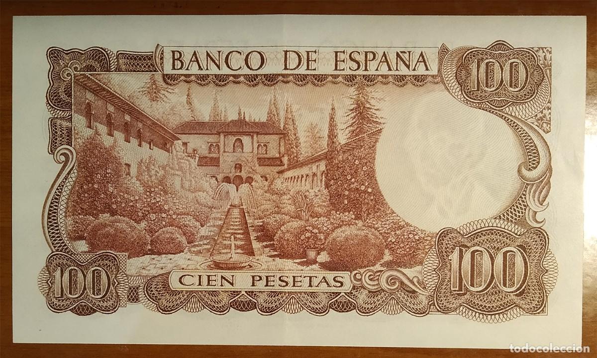 Billetes espa&ntilde;oles: CIEN PESETAS DE 1970 SIN CIRCULAR (PLANCHA) - Foto 2