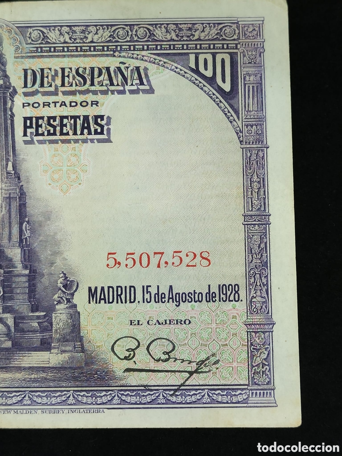 Billetes espa&ntilde;oles: ESPA&Ntilde;A 100 Pesetas SIN SERIE - Foto 6