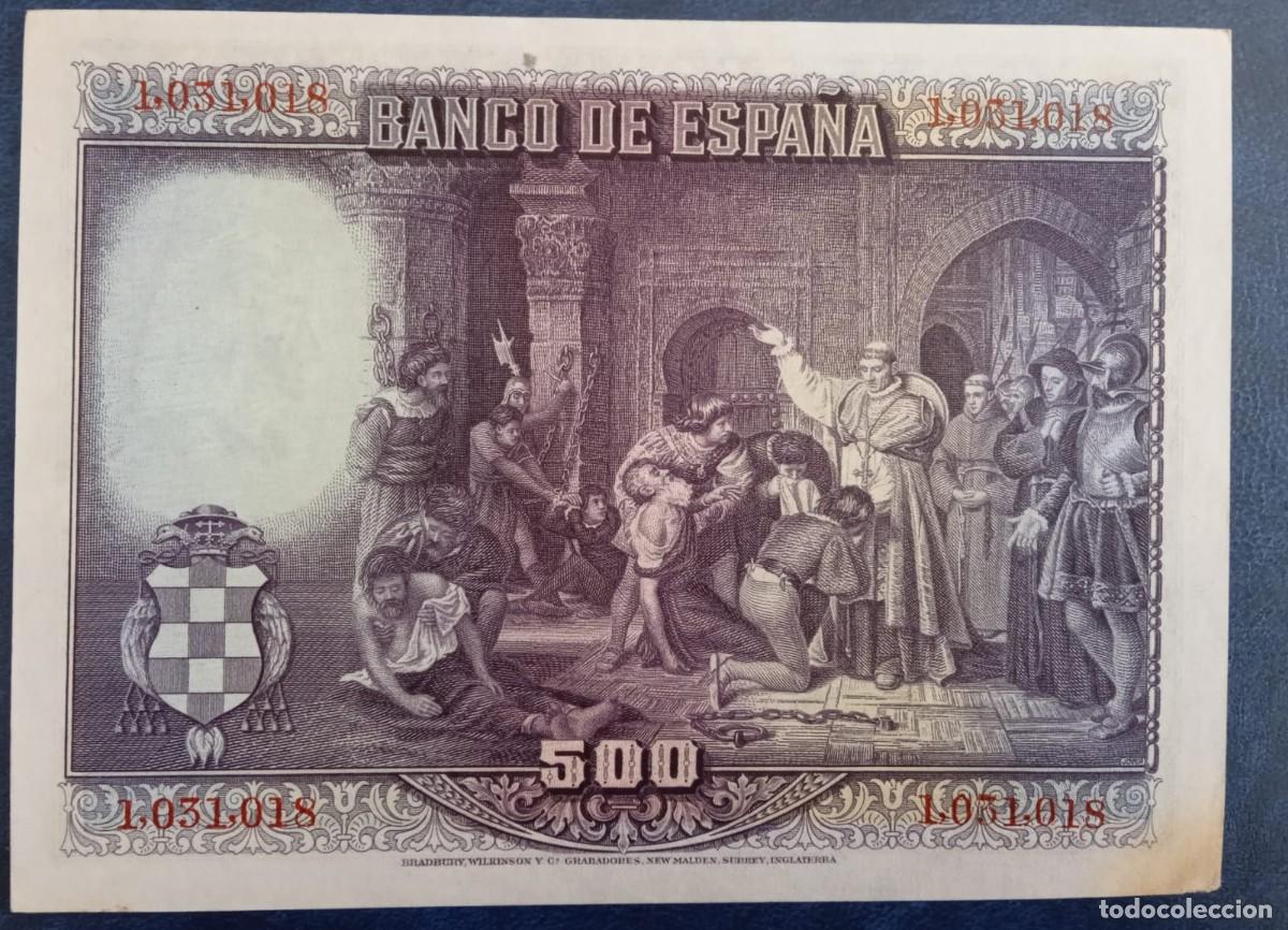 Billetes espa&ntilde;oles: 500 pesetas 1928 (SC-) - Foto 2