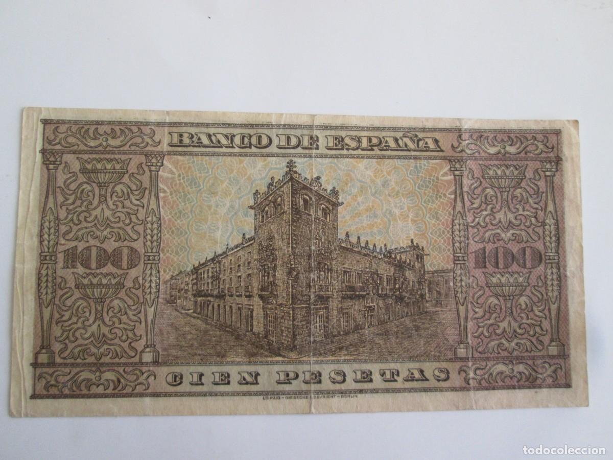 Billetes espa&ntilde;oles: 100 PESETAS 1938 SERIE D - EBC - Foto 2