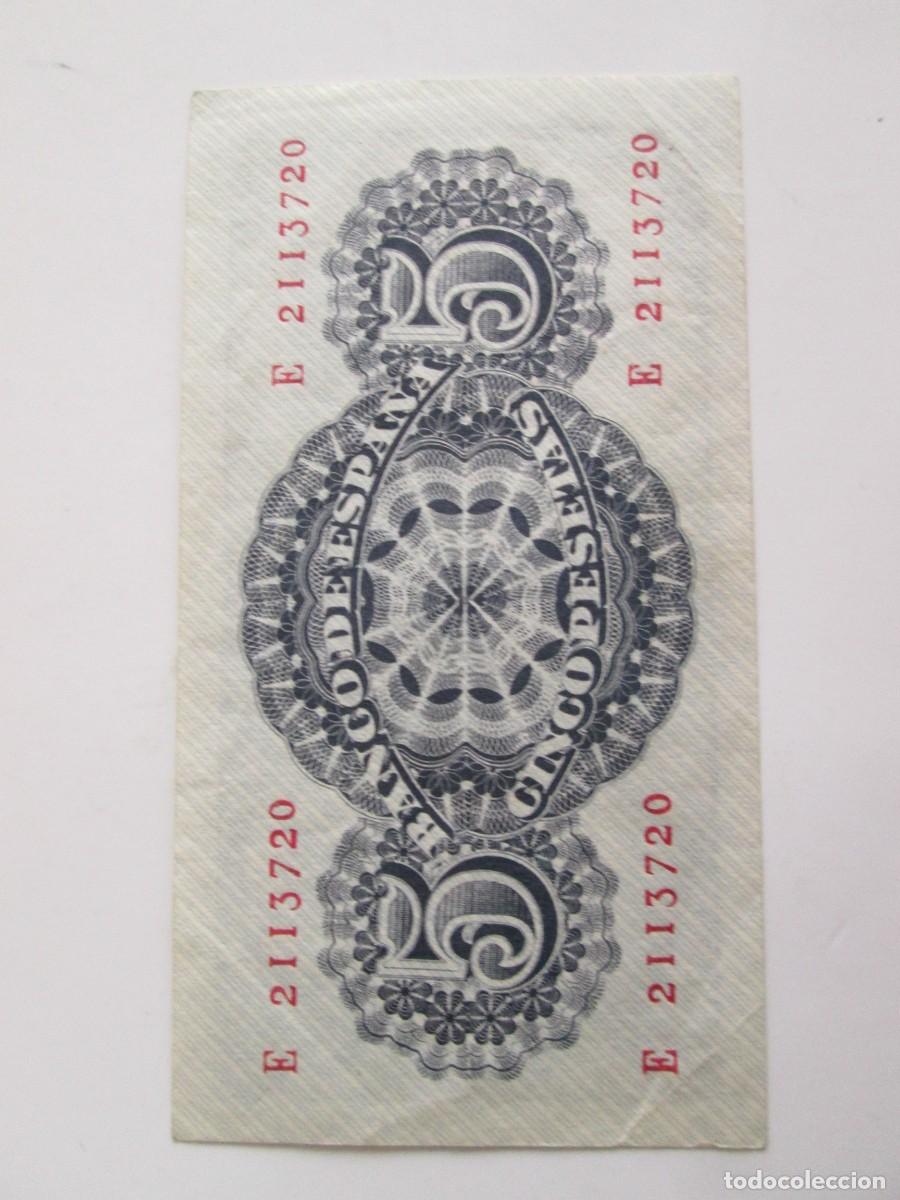 Billetes espa&ntilde;oles: 5 PESETAS 1947 SENECA EBC MAS - Foto 2