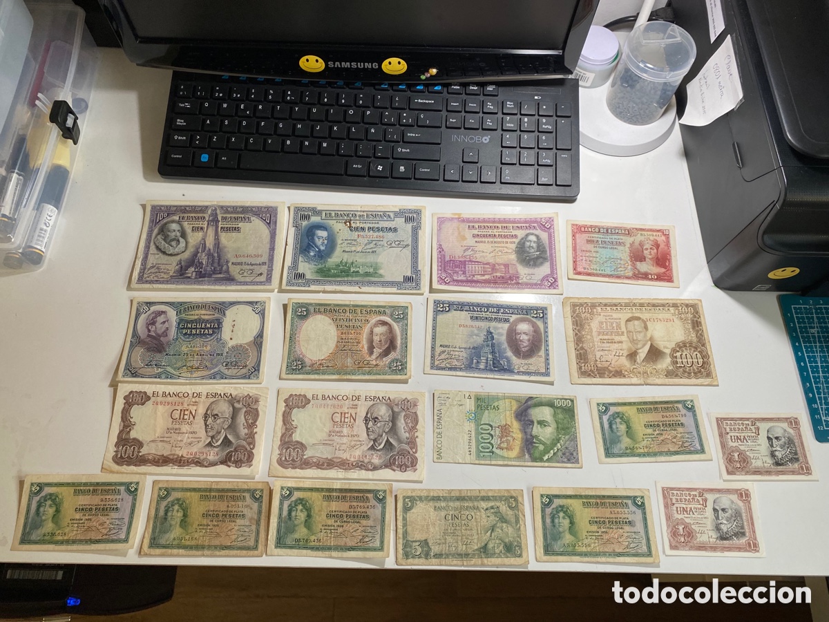 Billetes espa&ntilde;oles: Billetes espa&ntilde;oles antiguos - Foto 1