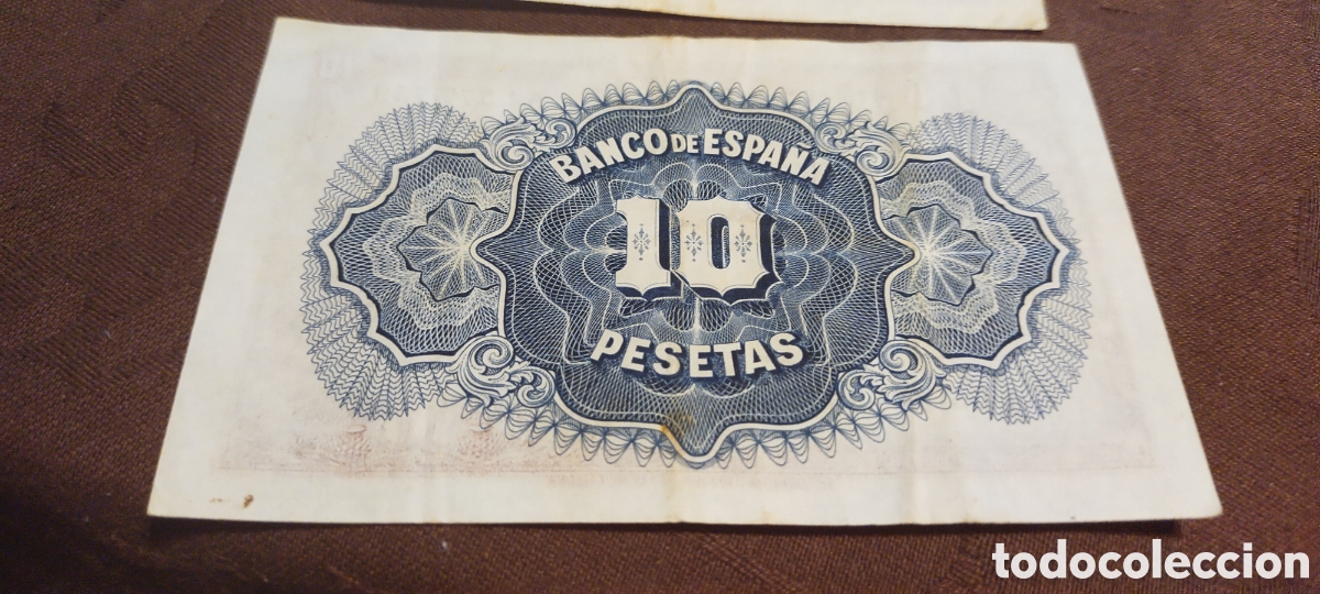 Billetes espa&ntilde;oles: Diez pesetas 1935 - Foto 4