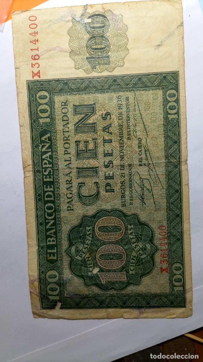 Billetes espa&ntilde;oles: 100 PESETAS 1936 - Foto 1