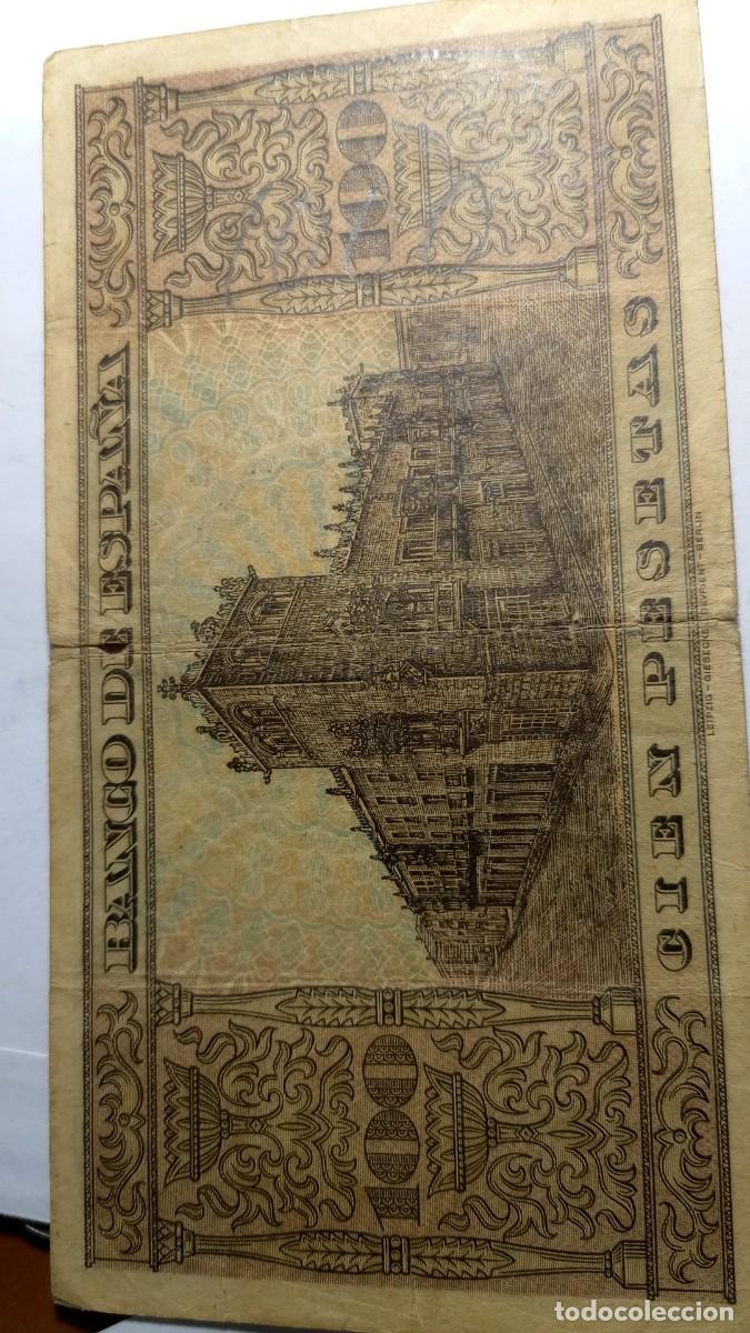 Billetes espa&ntilde;oles: 100 PESETAS 1938 - Foto 2