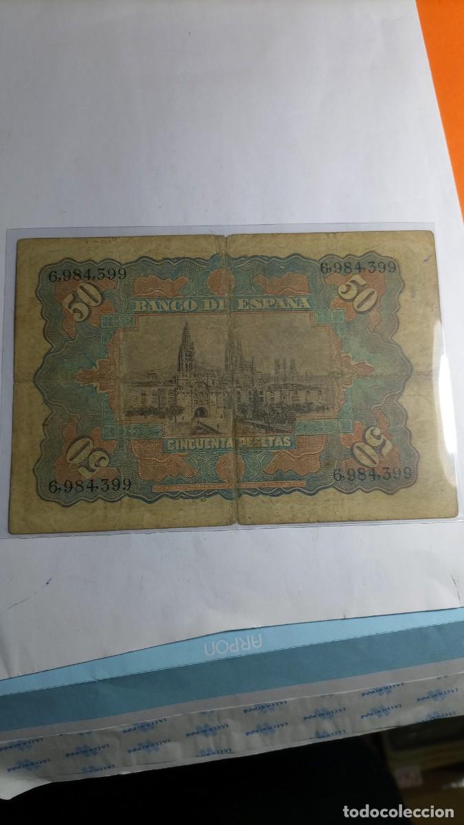 Billetes espa&ntilde;oles: 50 PESETAS 1907 - Foto 2