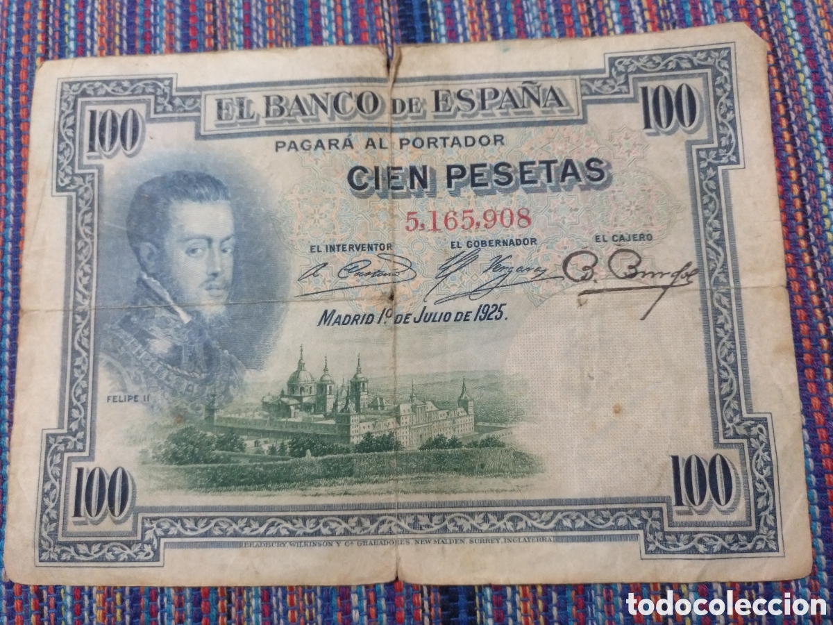 Billetes espa&ntilde;oles: 100 PESETAS DOS SELLOS EN SECO - Foto 1