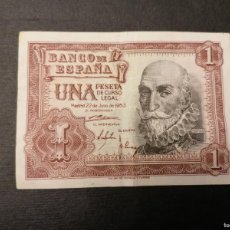 Billetes españoles: BILLETE 1 PESETA, 1953, ESPAÑA, MBC+, SERIE Q. Lote 387730209