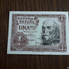 Billetes españoles: BILLETE DE ESPAÑA DE 1 PESETA, MADRID AÑO 1953, Nº SERIE J0404733