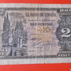 Billetes españoles: 2 PESETAS 1938 BURGOS SERIE I BC+