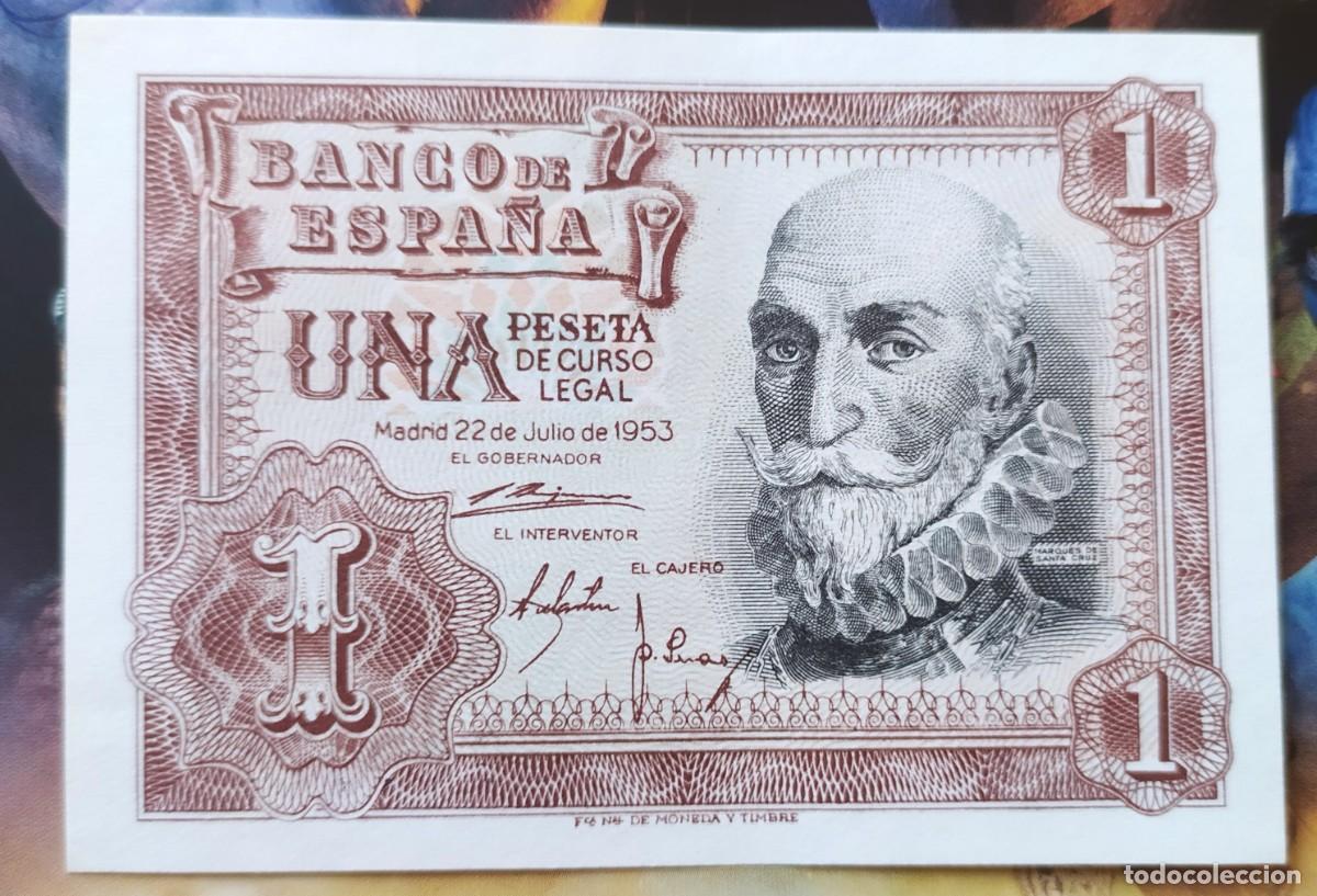Spanish Banknotes: 1 peseta 1953 serie 1G &uacute;ltima serie (EBC+)