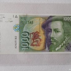 Billetes españoles: ESPAÑA. 1000 PESETAS AÑO 1992 SERIE A