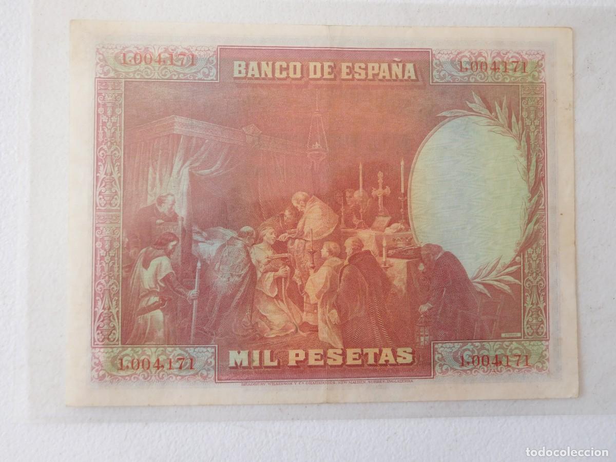 Billetes espa&ntilde;oles: Espa&ntilde;a. 1000 pesetas 1928 - Foto 2