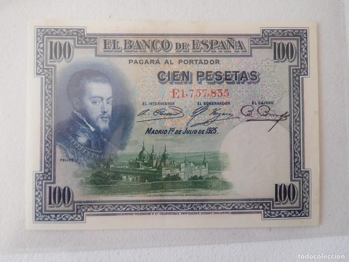 Billetes espa&ntilde;oles: Espa&ntilde;a. 100 pesetas 1925 Serie E - Foto 1