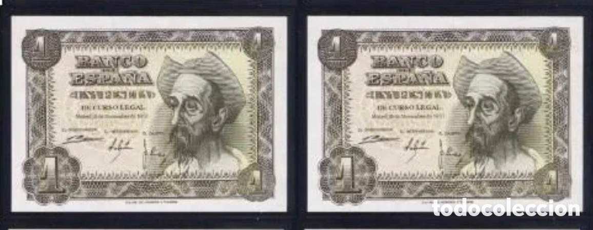 Billets espagnols: CORRELATIVOS 1 PESETA 1951 SIN SERIE S/C