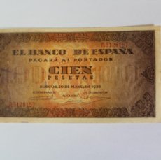 Billetes españoles: BILLETE DE 100 PESETAS DEL 20 DE MAYO DE 1938 DEL BANCO DE ESPAÑA BURGOS EN EBC+
