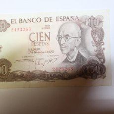 Billetes españoles: BILLETE DE 100 PESETAS DE 17 DE NOVIEMBRE DE 1970 BANCO DE ESPAÑA EN EBC