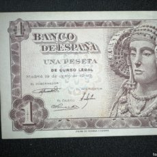 Billetes españoles: BILLETE SIN CIRCULAR 1 PESETA 1948 SERIE D... DAMA DE ELCHE... ES EL DE LA FOTO. Lote 397154659