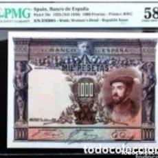 Billetes españoles: PMG 58 . 1000 PESETAS 1925 S/C-