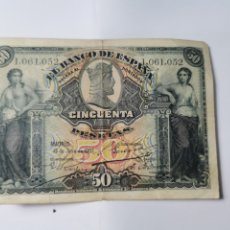 Billetes españoles: 50 PESETAS 1907. Lote 401368694