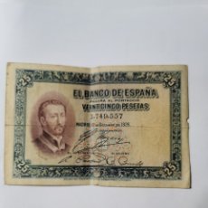 Billetes españoles: 25 PESETAS 1926. Lote 401371344